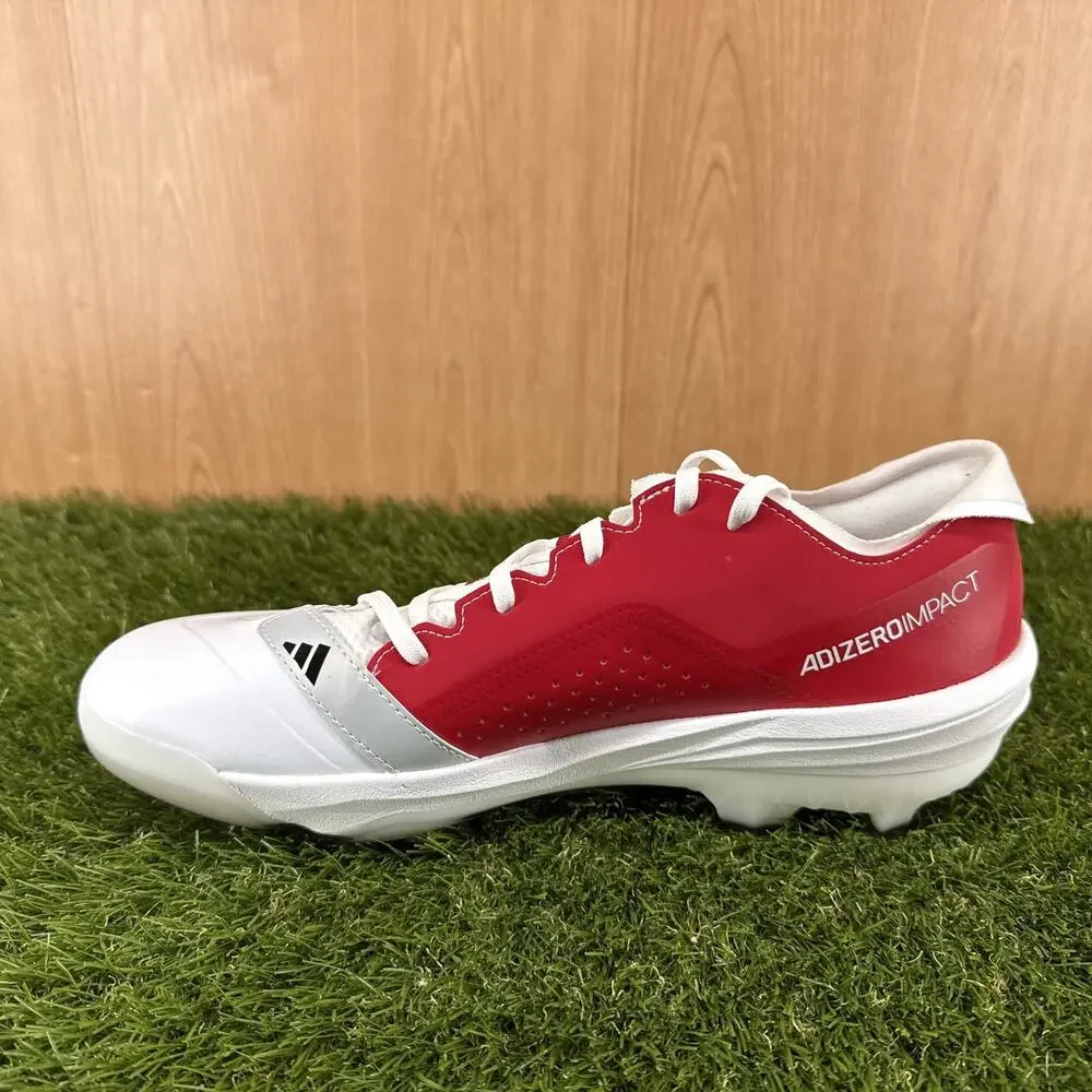 adidas Adizero Impact TPU BSB White/Core Black/Team Power Red IH2545 Mens Sz 11